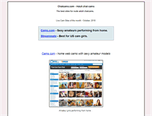 Tablet Screenshot of chatcams.com